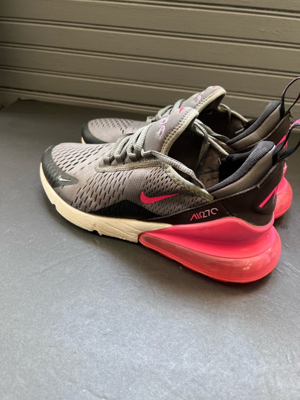 Nike air max 270 GS size 7Y grey and pink - Picture 3 of 9